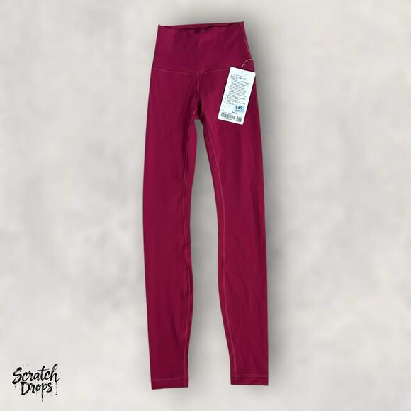Lululemon Wunder Train HR Tight 28” Size 0 Magenta Smoke NWT $98 Everlux - Picture 3 of 4